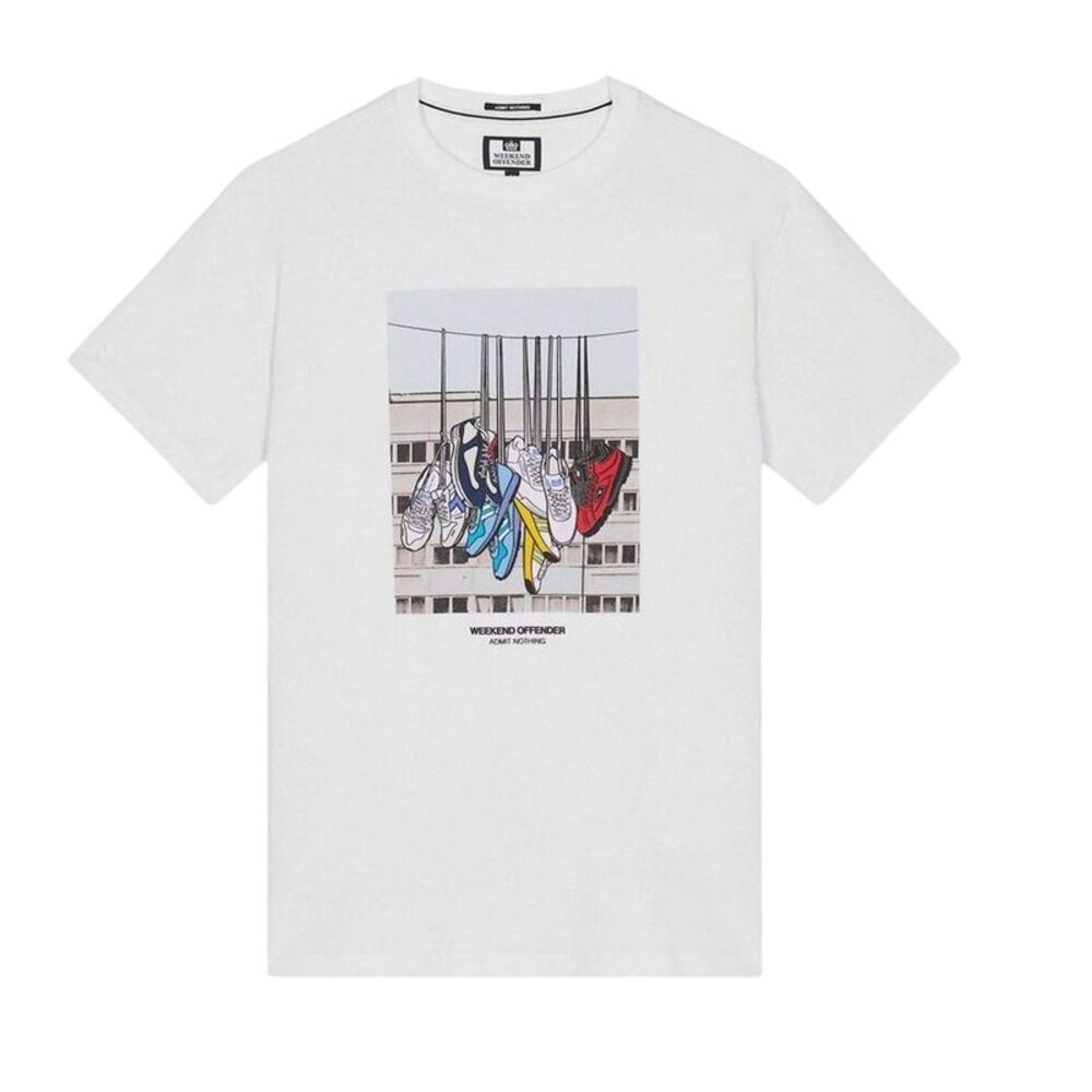 Weekend Offender Mens Sneakers T-Shirt / White